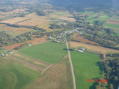 Aerial View into Gilmanton Hwy 88