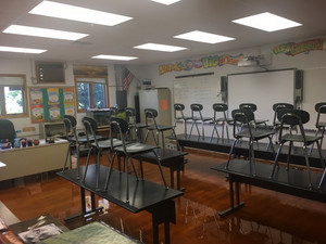 Image of new lighting in the classroom