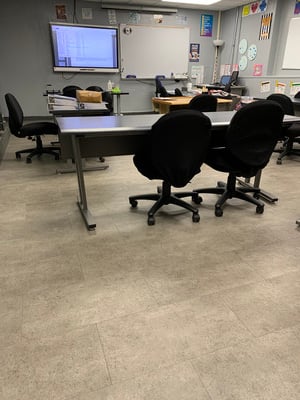 Math room floor